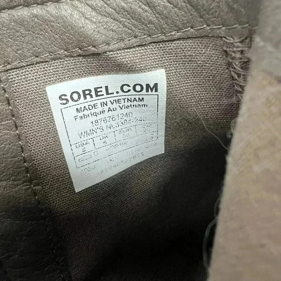 Sorel Women's Cate Cut Out Bootie Waterproof Ankle Boot Ash Brown Sz 8 - Picture 9 of 11